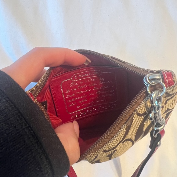 Coach Wristlet - Red - Picture 4 of 5